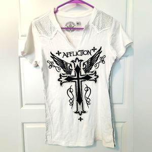 Affliction women's studded tee